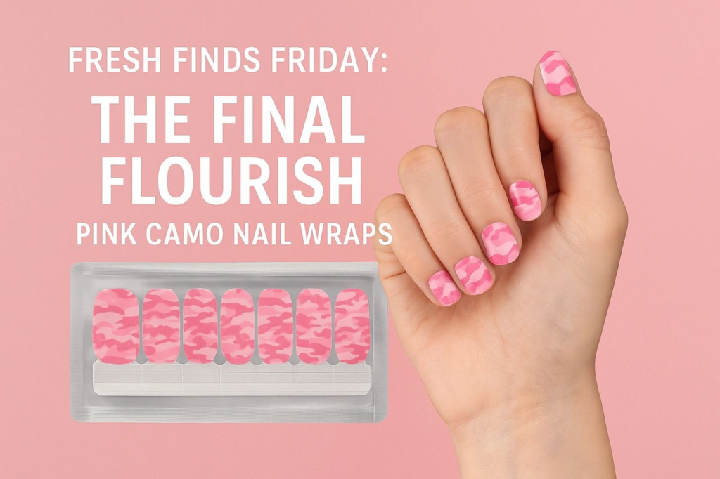 Fresh Finds Friday: The Final Flourish – Pink Camo Nail Wraps
